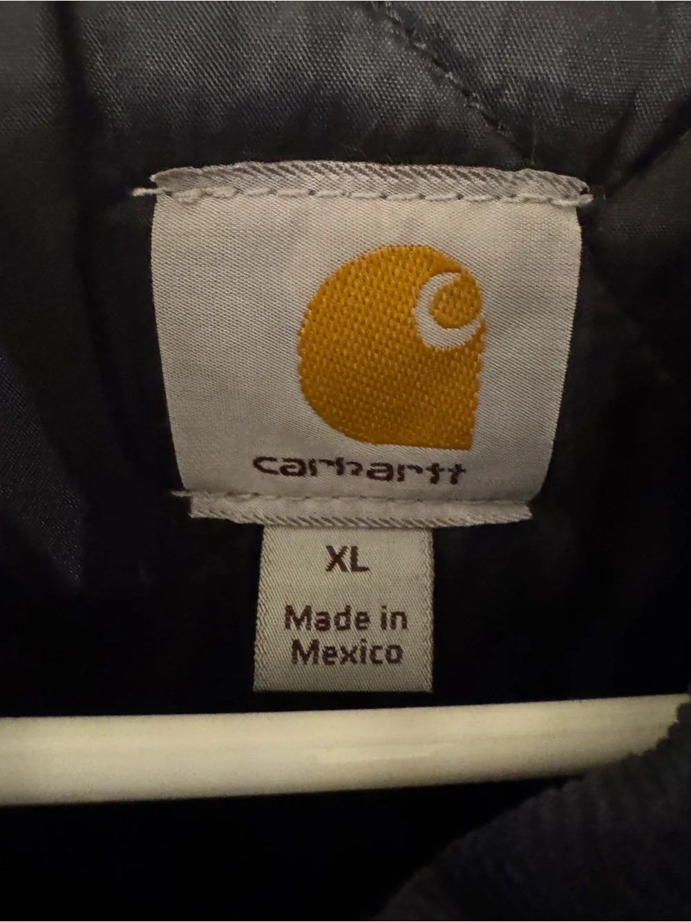 Carhartt Men’s Dark Navy Canvas Work Jacket